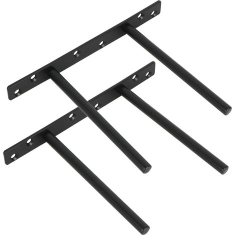 Support d'étagère flottante, acier extra épais, conception brevetée à plusieurs rails pour étagères sur mesure, construction d'étagère flottante invisible pour un gain de place.