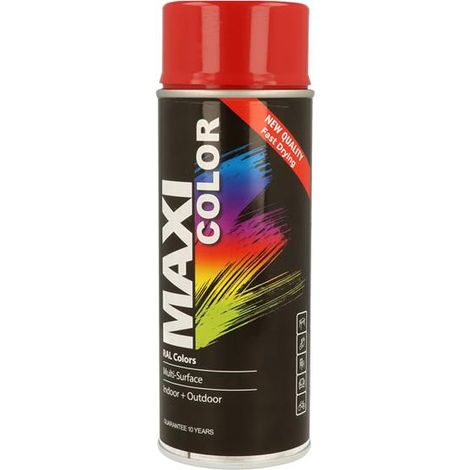 MAXICOLOR MX3000 MaxiColor Spray Gloss Flame Red RAL3000 400ml MXCMX3000