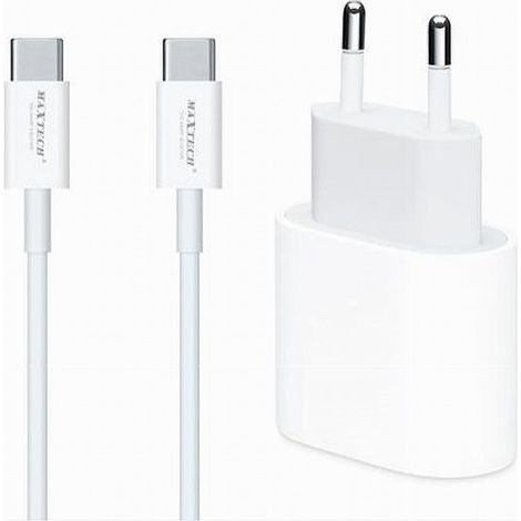 Trade Shop - BATTERIELADEGERÄT-KIT LADEKABEL 1 MT TYPE-C PD 20 WATT 3A SMARTPHONE CA-S053 - (1/3)
