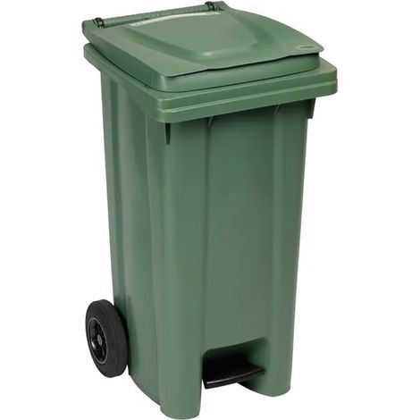 Bidone con Pedale 120 Vrd 55X50 h 94 Stefanplast (1/7)