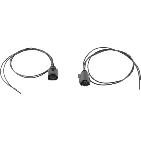 Ortviai Connecteur Électrique 2 Broches Femelle 1J0973702 pour VW, Audi, Seat, Skoda – Fiche avec Câblage Pré-monté