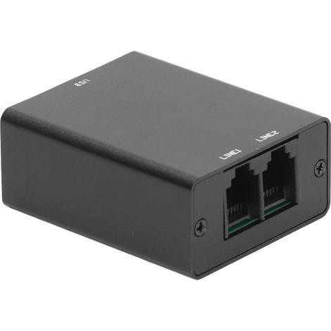 Mini enregistreur téléphonique avec mémoire de 32 Go, fonctionnement automatique et stable, son clair, port RJ11, prise UE 100-240 V (1/5)