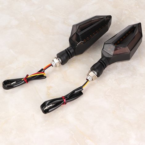 2 Pièces Clignotants LED Motocyclette, Feux de Signalisation pour Honda, Indicateurs de Direction Lumineux (1/5)