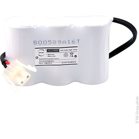 NX - Batterie eclairage secours 3xD ST1+ Backplate + AMP 3.6V 4Ah (1/3)