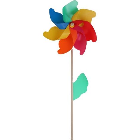 TrendLine Windrad Regenbogen Ø ca. 42cm Windspiel Gartenstecker Gartendeko