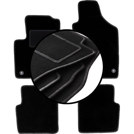 Ensemble complet de tapis en velours pour : Fiat 500 FL à hayon (2013-2019) (1/5)