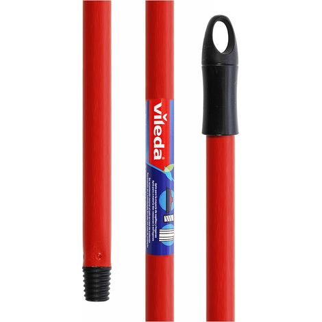 Manche à balai universel 140 cm – Poignée ergonomique – Compatible avec têtes Vileda – Aluminium durable pour nettoyage efficace