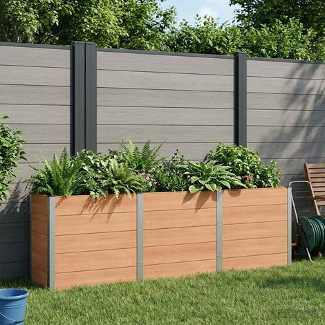 Teenpull – Hochbeet Braun 300 x 50 x 91 cm (1/5)