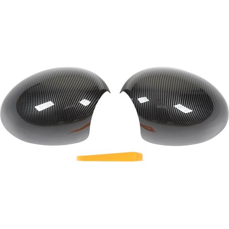 Calotte specchietti retrovisori sinistra e destra in fibra di carbonio 51162754913, 2 pezzi, per R55 R56 R57 R58 R59 R60 R61. (1/5)