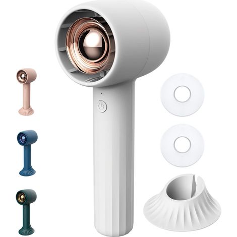 Tragbarer Handventilator mit Aromatherapie HA1, wiederaufladbarer Handventilator mit 2000-mAh-USB-Akku, 3 Geschwindigkeitsstufen, ideal für Reisen, Make-up und persönliche Kühlung im Freien (1/5)