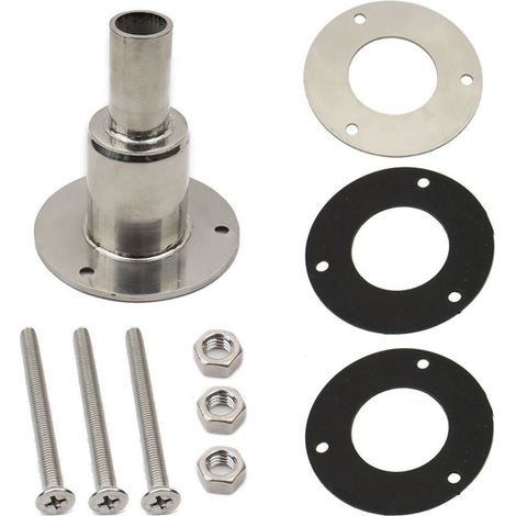 Raccord de Échappement Chauffage Diesel 24mm D'échappement Traversant la Coque en Acier Inoxydable 316 pour Chauffage de Stationnement Diesel Bateau Voiture Camion Tête Droite (1/5)