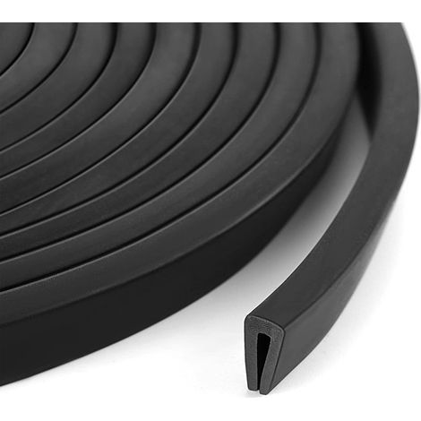 Joint Porte Voiture,Protege Portiere Voiture,Joint Caoutchouc,Protections Bord Portière de Voiture en Forme de U,Convient pour Voitures,Camions,VUS,MPV,Portes,Camping-cars (1.5mm,6m) (1/5)