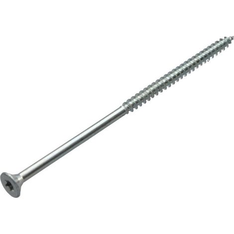VBA Vis bois agglo Tête fraisée TORX T30 6X130 Filetée sur 70 Acier zingué - 1 pièce (1/5)
