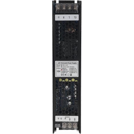 Alimentation/transformateur d'éclairage 12 V CC pour variateur LED, 10 A, 120 W, pour la commande de rubans lumineux (1/4)