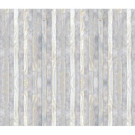 Pellicola Adesiva decorativa legno listelli grigio