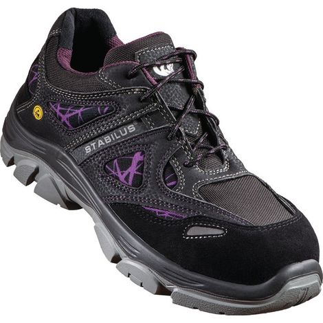 Chaussure de sécurité femme DANA LOW Taille 38 noir/lila S1 SRA ESD EN20345 Textil