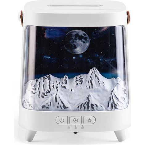 Diffuseur d'arômes Ciel étoilé 200 ml avec télécommande, veilleuse 7 couleurs, 2 modes de brumisation et 3 minuteries, arrêt automatique - Cadeau pour elle (Wit) (1/5)