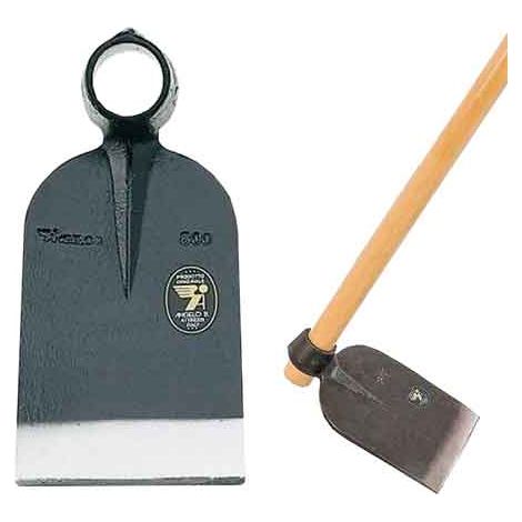 Zappa redonda 800 g con manico para jardinería