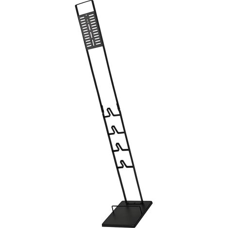 Station de charge pour outils de nettoyage avec rangement d'accessoires en acier carbone robuste facile à assembler (1/4)