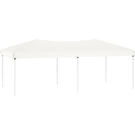 Tente de réception pliable Blanc 3x6 m