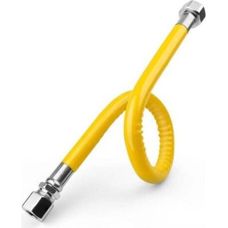 Tuyau de Gaz en Acier Inoxydable 304 - Tuyau Gaz Propane/Butane de 50cm, Flexible Gaz 1/2 '' Antidéflagrant, pour Cuisinière à Gaz, Chauffe-eau à Gaz-RAPANDA (1/4)