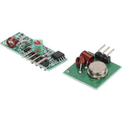 Émetteur et Récepteur RF 433MHz 5V DC pour Alarme Anti-Vol et Télécommandes (1/5)