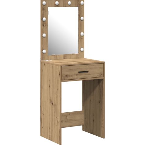 Coiffeuse,Table de maquillage chêne artisanal 50 x 41 x 135 cm Bois d'ingénierie CFW381157 (1/5)