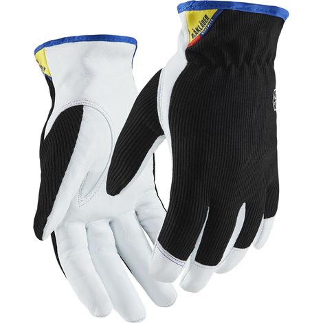 Confezione da 6 paia - Guanti artigianali in pile 228639 - Nero/Bianco 6