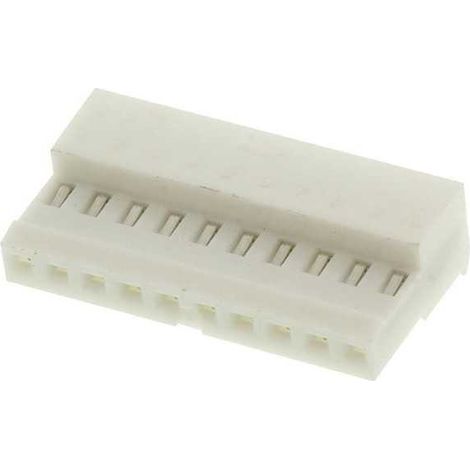 Connettore MTA 100 Femmina 10 Vie Bianco per cavo AWG 24 (1/2)