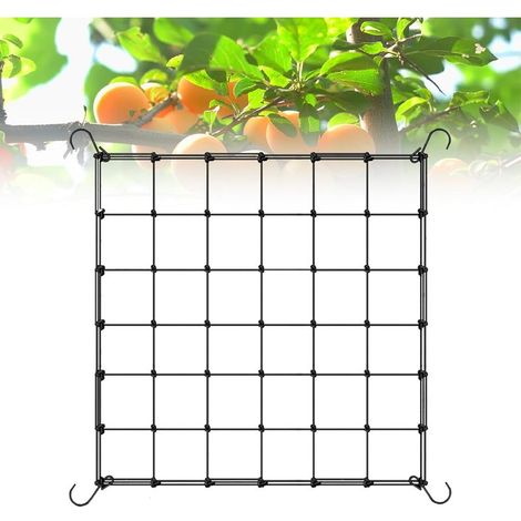 Scrog Grow Net 60 x 60 cm Extendable Up to 120 cm with 4 Stainless Steel S-Hooks for Garden, Yard, Plants and Flowers (1/4)