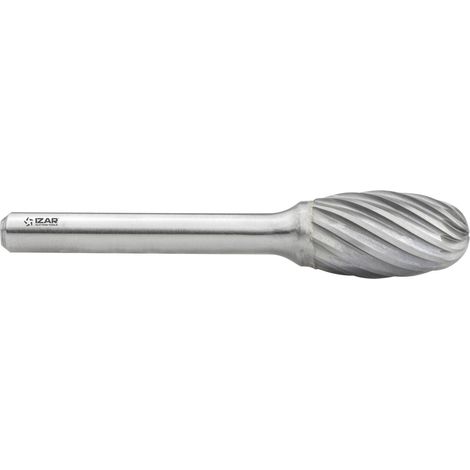 Fresa 12,70x06,00 mm Dentado Inox Rotativa Metal Duro Tipo E Gota-Oval -9257- IZAR (1/4)