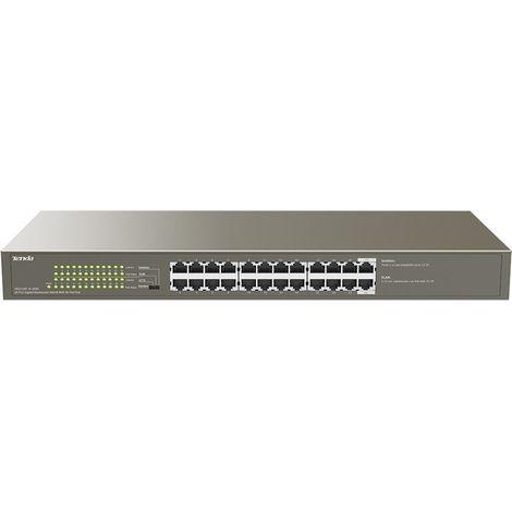 Tenda TEG1124P-24-250W Netzwerk-Switch Unmanaged Gigabit Ethernet (10/100/1000) Power over Ethernet (PoE) (1/3)