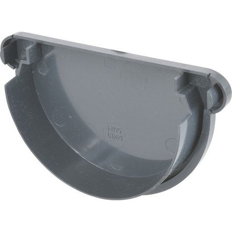 GIRPI Fond unique pour gouttière demi-ronde développé 25 Pcb25a pvc
