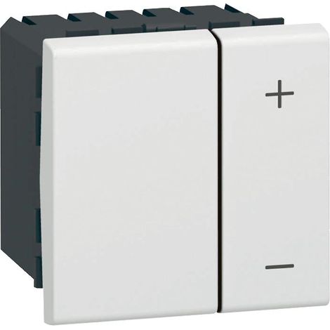Legrand – Variateur de lumière composable – Mode de pose électricité – Pour lampes Eco 2 fils – Programme mosaïque blanc