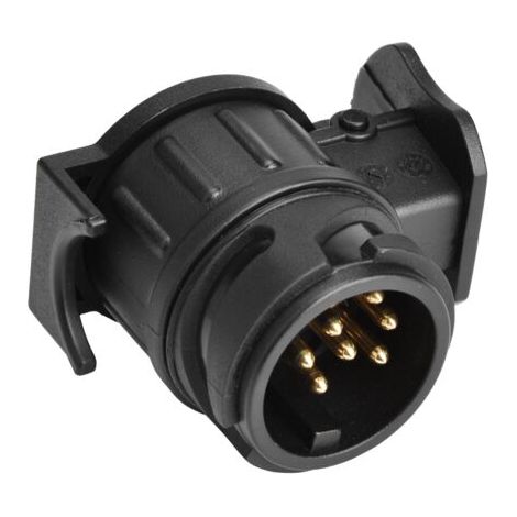 TONYSA Adaptateur 13 broches vers 7 broches, surface plaquée étanche, prise adaptateur pour remorque 12 V, contact en cuivre pour camping-car (1/5)