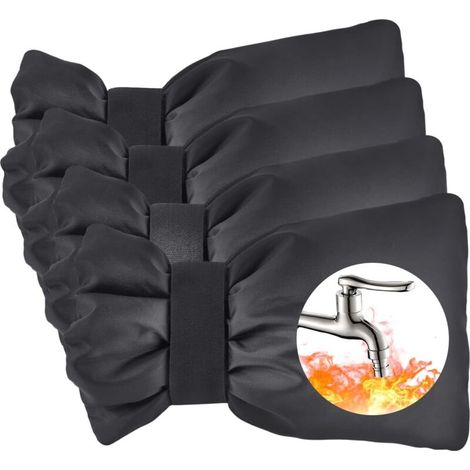 Schwarzer Schutz für Außenarmatur, Armaturenabdeckung für den Außenbereich, Frostschutzhaube für Armatur, wasserdicht, Frostschutz, Außenarmaturabdeckung (1/5)
