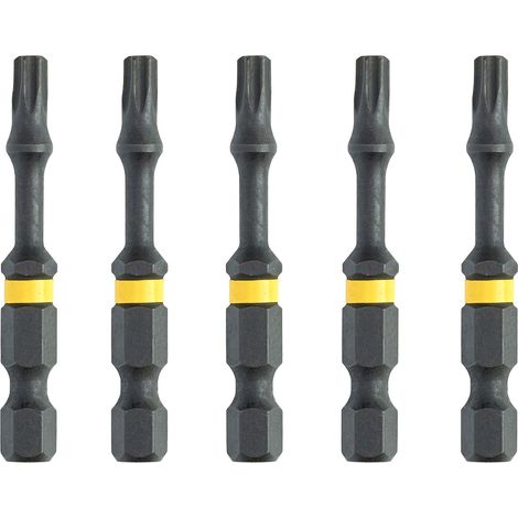 Embout torsion T25 Flextorq - DT7396T-QZ - 57 mm, Set de 5 Pièces (1/5)