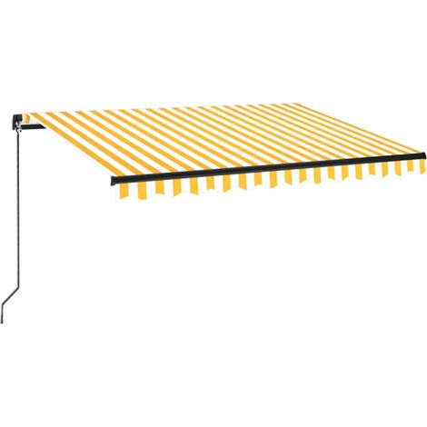 Maison Exclusive - Markise Manuell Einziehbar 350x250 cm Gelb und
