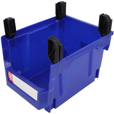Garagen-Organizer-Box 377 x 213 x 178 mm, verdickte, schräge Öffnung, vertikal und rückseitig aufhängbar, 2-in-1-Wandhalterung