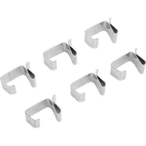Crochets de Gouttière pour Lumières en Acier Inoxydable, 50 Pièces, Cintres à Clips Lumineux en Métal Résistant aux Intempéries pour la Décoration en Plein (1/5)