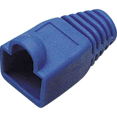 Passe-câble anti-pliage pour RJ45 mâle BKL Electronic 143059 RJ45 Protection anti-pliure bleu 1 pc(s