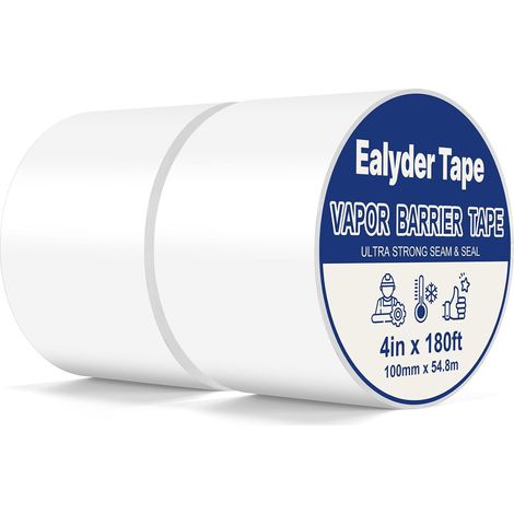 2 Rolls of High Performance Flexible Steam Barrier Tape 100 mm x 54.8 m (1/5)