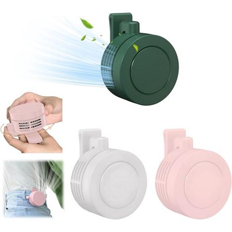Ventilatore portatile,ventilatore personale a mani libere (USB o a batteria),3 velocità,campeggio e viaggi (3 pezzi) (1/5)