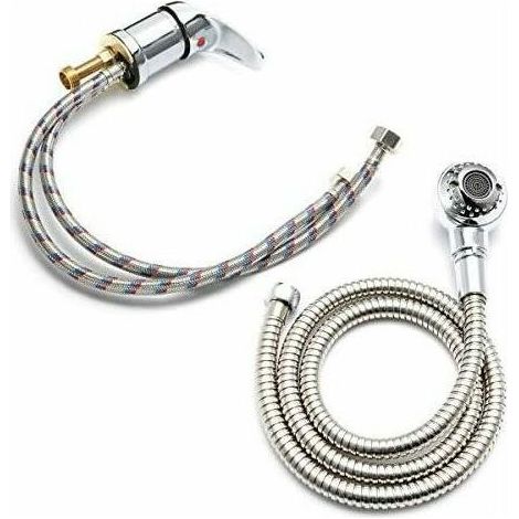 Set aus Mischbatterien für Friseursalon, Waschbecken, Duschkopf, (1/5)