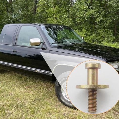 38428 est un kit de boulons de gâche de porte compatible avec les Buick Cadillac de 1985 à 2002. (1/4)