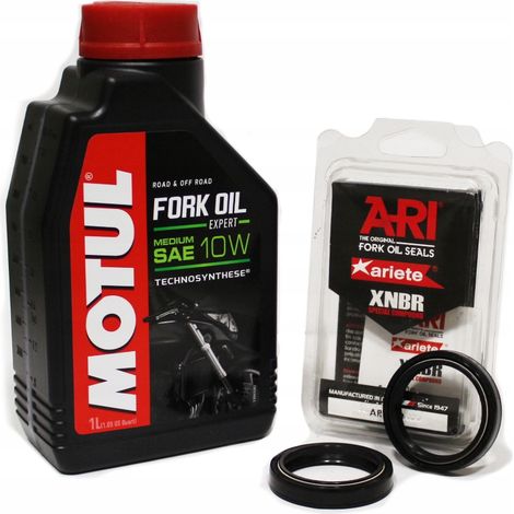 Aceite para horquilla Motul 10w 1L + Retenes de aceite Aerox 5 80 Bws Bws (1/5)