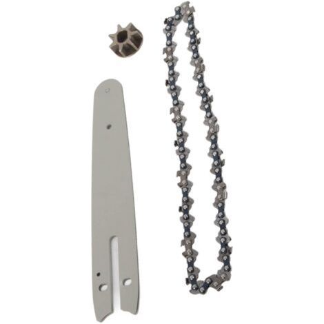 Ensemble de Guide-chaîne et Chaîne 186mm pour Scie à Branches Électrique Portable Mini Scie à Chaîne - (1/5)