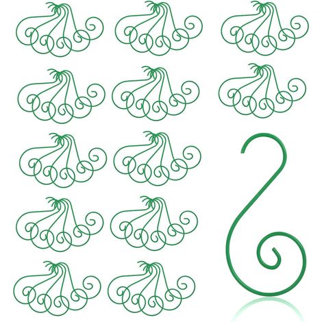 Crochet Métallique Pour Boules De Noël - Crochet S En Métal Argenté - Pour Décoration Arbre De Noël Fenêtre Clôture - 200 Pièces (1/5)