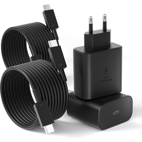 45-W-USB-C-Ladegerät – 2er-Pack – Schnellladeadapter – Inkl. 1,5 m Kabel – Für Galaxy S25, S24 und S23 (1/5)