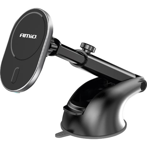 Supporto per cellulare da auto con caricabatterie a induzione per cruscotto My Mag 15W amio-03771 (1/5)